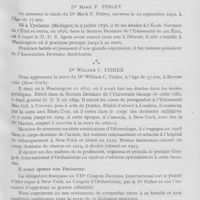0070 - Page 63 - Nécrologie. Dr Mark F. Finley, Dr William C. Fisher