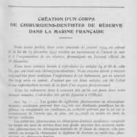 0072 - Page 65 - Création d’un corps de chirurgiens-dentistes de reserve dans la marine française