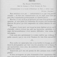 0186 - Page 178 - Travaux originaux. L’organisation professionnelle en clientèle privée par Roger Fraenkel