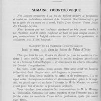 0210 - Page 202 - Réunions et congrès. Semaine odontologique