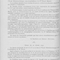 0280 - Page 272 - Sociétés scientifiques. Société odontologique de France. Séance du 24 janvier 1933 / Séance du 21 février 1933