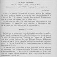 0321 - Page 313 - Travaux originaux. L'épaisseur du tissu adamantin en rapport avec les différentes morphologies dento-maxillaires par Roger Fraenkel