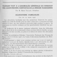 0437 - Page 429 - Bulletin de l'Association Générale Syndicale des Dentistes de France. Rapport fait à l’assemblée générale du syndicat des chirurgiens-dentistes de la région parisienne par M. Henri Villain