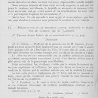 0590 - Page 570 - Societes scientifiques. Société d'odontologie de Paris. Séance du 6 juin 1933. Les phlegmons gangréneux d’origine bucco-dentaire, par M. Le Dr Gérard Maurel / Présentation d’une prothèse conçue, exécutée et placée par le patient, par M. Vasserot / Séance du 4 juillet 1933