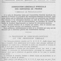 0595 - Page 575 - Bulletin de l'Association Générale Syndicale des Dentistes de France. Association générale syndicale des dentistes de France