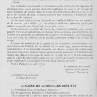0670 - Page 650 - Bulletin de l'Association Générale Syndicale des Dentistes de France. Arrêté interministériel / Diplôme de chirurgien dentiste