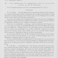 0874 - Page 852 - Sociétés scientifiques. Société d'odontologie de Paris. Séance du 7 novembre 1933. La stomatologie fantaisiste, par M. Le professeur Sebileau / De l'opportunité de l'orthodontie dans un cas de dent incluse, par M. R. Fraenkel