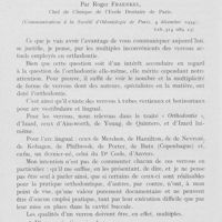 0023 - Page 18 - Travaux originaux. Un nouveau verrou pour l'orthodontie par Roger Fraenkel