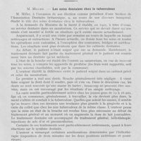 0032 - Page 27 - Revue analytique. M. Miller. — Les soins dentaires chez Le tuberculeux. (Trad. Par Z. Eudlitz du British Dental Journal, décembre 1934)