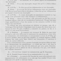 0040 - Page 35 - Sociétés scientifiques. Société d'odontologie de Paris. Réunion du 4 décembre 1934. Présentation d’une fiche d’observation et de traitement des paradentoses, par M. Hulin / Un nouveau verrou en orthodontie, par R. Fraenkel / Résultats d’un traitement orthodontique, par M. Wallis-davy