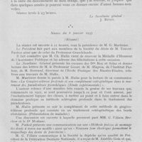 0042 - Page 37 - Sociétés scientifiques. Société d'odontologie de Paris. Réunion du 4 décembre 1934. Incidents de la Pratique Journalière. Remplacement par des racines en porcelaine coulée, de dents pyorrhéiques expulsées sous un bridge, par M. Le Dr Roy / Séance du 8 janvier 1935