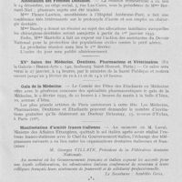 0088 - Page 81 - Nouvelles. Concours à l'Ecole Dentaire de Paris / Association des Femmes Dentistes / XVe Salon des Médecins, Dentistes, Pharmaciens et Vétérinaires / Gala de la Médecine / Manifestation d’amitié franco-italienne