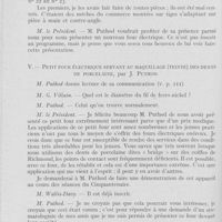 0133 - Page 126 - Sociétés scientifiques. Société d'odontologie de Paris. Réunion du 8 janvier 1935. Méthode précise de montage des dents à tenon sur modèle de platre, par J. Puthod / Petit four électrique servant au maquillage (Teinte) des dents de porcelaine, par J. Puthod