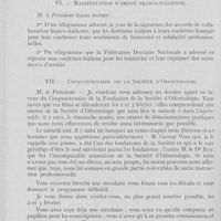 0135 - Page 128 - Sociétés scientifiques. Société d'odontologie de Paris. Réunion du 8 janvier 1935. Petit four électrique servant au maquillage (Teinte) des dents de porcelaine, par J. Puthod / Manifestation d’amitié franco-italienne / Cinquantenaire de la Société d’Odontologie