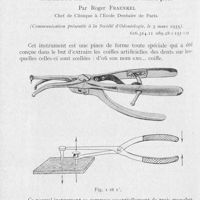 0319 - Page 310 - Travaux originaux. L'exocoiffe - Instrument à enlever les couronnes et les dents à pivot par Roger Fraenkel