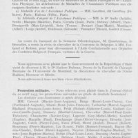 0431 - Page 418 - Nouvelles. Echange de Bourses entre l'école Dentaire de Paris et l'école Dentaire de l'Université de Montréal (Canada) / Dinstinctions honorifiques / Promotion militaire