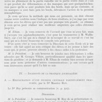 0548 - Page 535 - Sociétés scientifiques. Société d'odontologie de Paris. Séance du 7 mai 1935. Prise d’empreinte physiologique pour les dentiers complets et présentation d’un nouveau procédé, par René Wallis-Davy et Bernard Elkan / Incidents de la pratique journalière