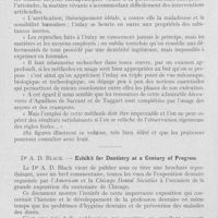 0623 - Page 610 - Bibliographie. Dr René Boisson. — Inlays à arçons et à crampons / Dr A. D. Black. — Exhibit for Dentistry at a Century of Progress