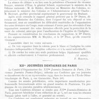 0692 - Page 677 - Réunions et congrès. Manifestations dentaires de Bruxelles. 31 juillet - 10 août 1935. Inauguration de l'institut dentaire George Eastman (31 juillet 1935) / XIIes journées dentaires de Paris