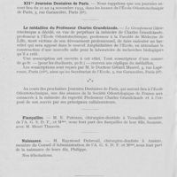 0777 - Page 756 - Nouvelles. ?iVe exposition National du Travail - Les meilleurs ouvriers de France - 1936 / XIIes journées dentaires de Paris / Le médaillon du Professeur Charles Grandelaire / Fiançailles / Naissance