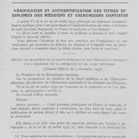 0829 - Page 808 - Bulletin de l'Association Générale Syndicale des Dentistes de France. Vérification et authentification des titres et diplomes des médecins et chirurgiens dentistes