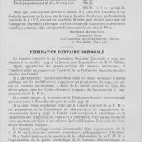 0836 - Page 815 - Bulletin de l'Association Générale Syndicale des Dentistes de France. La patente des professions libérales / Fédération dentaire nationale