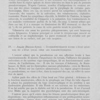 0883 - Page 862 - Réunions et congrès. Ive réunion de l'arpa internationale (Association pour les recherches sur la pyorrhée alvéolaire). Budapest, 17, 18 et 19 septembre 1935. Séances scientifiques. Jaccard RenéA prorpos du dernier travail de Beks et Wainwright sur la salive / Réunions et congrès. Ive réunion de l'arpa internationale (Association pour les recherches sur la pyorrhée alvéolaire). Budapest, 17, 18 et 19 septembre 1935. Séances scientifiques. Breuer — Nouvelles recherches sur l'état général chez les paradentosiques / Réunions et congrès. Ive réunion de l'arpa internationale (Association pour les recherches sur la pyorrhée alvéolaire). Budapest, 17, 18 et 19 septembre 1935. Séances scientifiques. Villanueva-Valcara — La pyophage et l'influence des germes atténués dans l'organisme / Réunions et congrès. Ive réunion de l'arpa internationale (Association pour les recherches sur la pyorrhée alvéolaire). Budapest, 17, 18 et 19 septembre 1935. Séances scientifiques. Ayllon — Indépendance entre l'état général et l'état local chez les paradentosiques