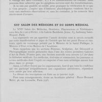 0894 - Page 873 - Varia. Le voltage du système nerveux par Georges André / XVIe salon des médecins et du corps médical