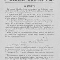 0895 - Page 874 - Bulletin de l'Association Générale Syndicale des Dentistes de France. La patente