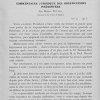 0036 - Page 35 - Fédération dentaire nationale. Commentaire juridique des observations présentées par Maître Peytel