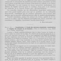 0073 - Page 72 - Revue des revues. Rôle physique et physiologique des actions ; moléculaires entre deux surfaces accolées, par le Prof. H. Bordier. (Presse Médicale, 5 août 1936) / Zentz (A). — Contribution à l'étude des nécroses arsenicales consécutives à l'emploi de l'arsenic en art dentaire. (Thèse de Strasbourg, 1935, Edité chez Goeller, Strasbourg)