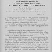 0099 - Page 98 - Travaux originaux. Considérations pratiques sur les sinusites maxillaires dans leurs relations avec l'odontologie par le Dr R. Maduro