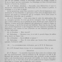 0124 - Page 123 - Sociétés scientifiques. Société d'odontologie de Paris. Séance du 3 novembre 1936. Le problème du bégaiement, par le Dr André Ombredane / La syndesmotomie intégrale, par le Dr P. D. Bernard
