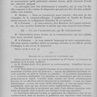 0133 - Page 132 - Sociétés scientifiques. Société d'odontologie de Paris. Séance du 1er décembre 1936. Considérations pratiques sur les sinusites maxillaires / Un cas d’actinomycose, par M. Chaussebourg / Résumé de la séance du 2 février 1937