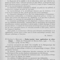 0502 - Page 499 - Revue des livres. Dr Jean Sorillet — L'ostéomyélite du maxillaire inférieur et son traitement. — (Thèse de Paris, 1936) / Dr Esteban L. Biolcati. — Ondes courtes : leurs applications en odontologie. — (Thèse de l'Université de Buenos-Aires, 1936)