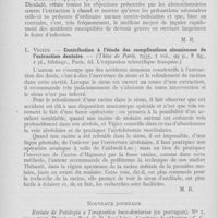 0503 - Page 500 - Revue des livres. Georges Delpont. — L'opportunité de l'extraction dentaire à chaud. — (Thèse de Toulouse, Toulouse, impr. Berthoumieu) / L. Vigier. — Contribution à l'étude des complications sinusiennes de l'extraction dentaire. — (Thèse de Paris, 1935, Paris, éd. L'expansion scientifique française) / Nouveaux journaux