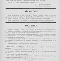 0561 - Page 558 - Bulletin de l'Association Générale des Dentistes de France. Chronique de l'Uruguay / Nécrologie. Mme Simone Schuler / Nouvelles / Légion d’honneur / Distinctions honorifiques / Médaille d'Honneur de l'Assistance Publique