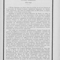 0623 - Page 620 - Nécrologie. Lucien Lemerle 1852-1937, Madame Paul Dubois, André Fernagut, M. Bernard Elkan, Mme pierre Cazaban, Mme de Léon