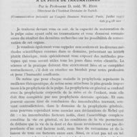 0710 - Page 705 - Travaux originaux. Capacité de restauration de la pulpe saine à la suite de traumatismes par le professeur D. Méd. W. Hess