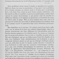 0009 - Page 8 - Travaux originaux. Note sur la perméabilité dentinaire par J. Bader