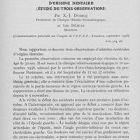 0017 - Page 16 - Travaux originaux. Localisation sous-trapézienne d’adénites d’origine dentaire (Étude de trois observations) par -j. Dubecq et Léo Déjean