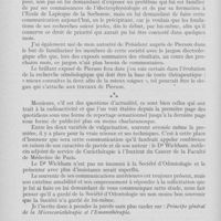 0113 - Page 110 - Sociétés scientifiques. Société d’odontologie de Paris. Séance du 6 décembre 1938. Principe général de l’électro-diagnostic, par M. Pierson / IPrincipes généraux de l’Emanothérapie et de la Microcuriethérapie, par le Dr Wickham