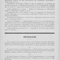 0191 - Page 186 - Bulletin de l’Association Générale des Dentistes de France. Fiscalité / Nécrologie. Mme Brasseur, M. Francis Renard, Jeanne Morisset