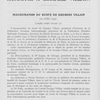 0433 - Page 426 - Hommage à Georges Villain. Inauguration du buste de Georges Villain (23 juillet 1939)