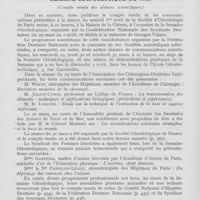 0435 - Page 428 - Réunions et congrès. Semaine odontologique de 1939