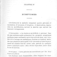 0025 - Page sans numérotation - Chapitre IV. Symptômes