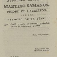 0003 - Page 3 - Aunculo carissimo Martino Samanos, priori de Capbreton …