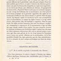 0025 - Page 25 - Chapitre deuxième. § Ier - De la stérilité congéniale et accidentelle chez l'homme
