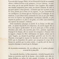 0010 - Page 10 - De la première menstruation - De son influence sur le système physique et moral de la jeune fille