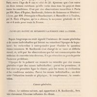 0017 - Page 17 - Causes qui hâtent ou retardent la puberté chez la femme. Causes générales. Climat